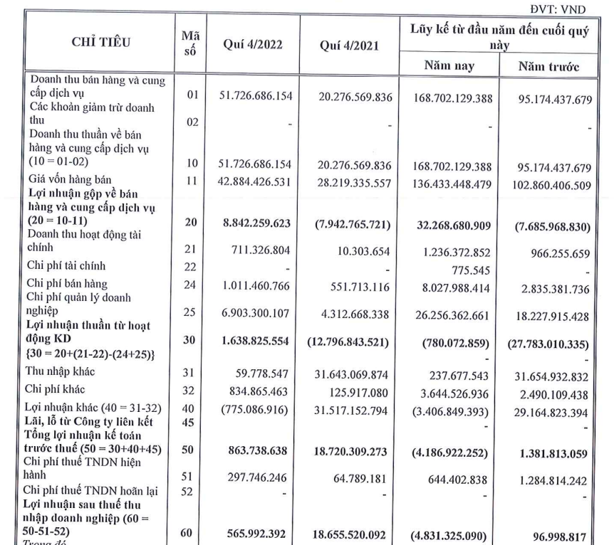 CTX Holdings tái lỗ năm 2022, 3 cổ đông đăng ký bán gần 12 triệu cổ phiếu