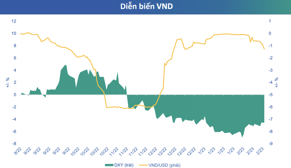 BSC: Tỷ giá USD/VND đến cuối năm 2023 có thể giao động trong mức 23.900 - 24.400