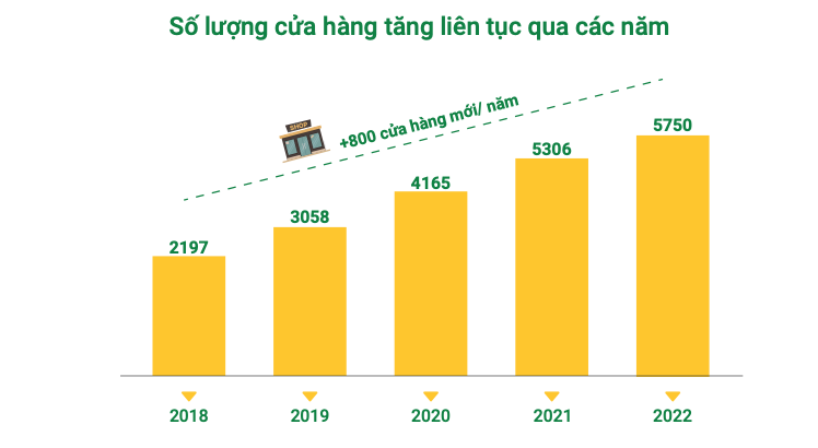 Thế giới di động (MWG): Chuỗi cửa hàng tăng, doanh thu bình quân giảm sút, chuyện gì đang xảy ra?