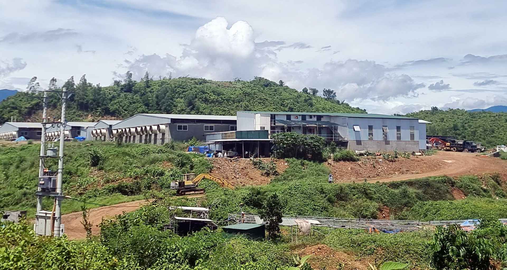 Trang trại nuôi heo xây trái phép trên đất rừng sản xuất ở Khánh Hòa