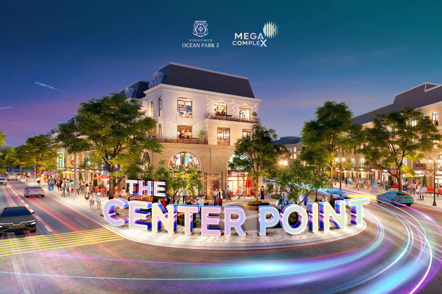 Phố mua sắm thười thượng The Center Point Vinhomes Ocean Park 2 - Trực tiếp CĐT