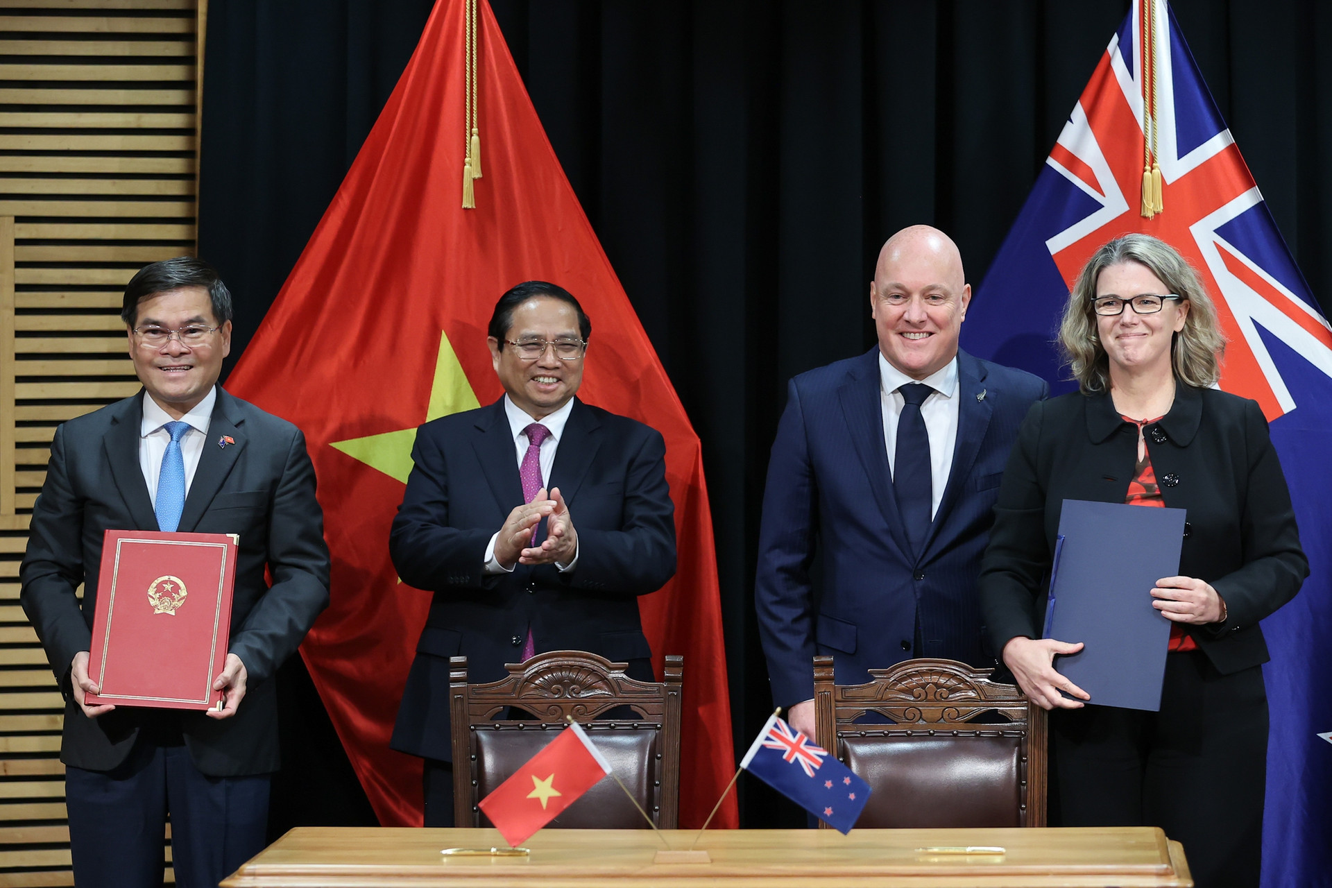 Thống nhất các phương hướng lớn thúc đẩy hợp tác Việt Nam-New Zealand- Ảnh 6. Thống nhất các phương hướng lớn thúc đẩy hợp tác Việt Nam-New Zealand- Ảnh 6.