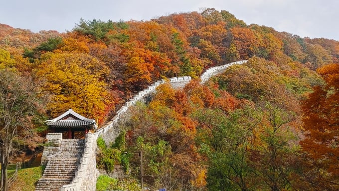 Công trình có tổng chiều dài 11,76km, trong đó tường thành chính dài 9,5km và tường thành ngoài dài 2,71km