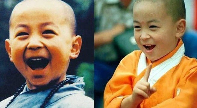 Thích Tiểu Long thời bé rất đáng yêu