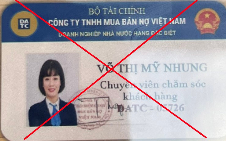 Cảnh báo hành vi mạo danh Công ty mua bán nợ DATC để lừa đảo