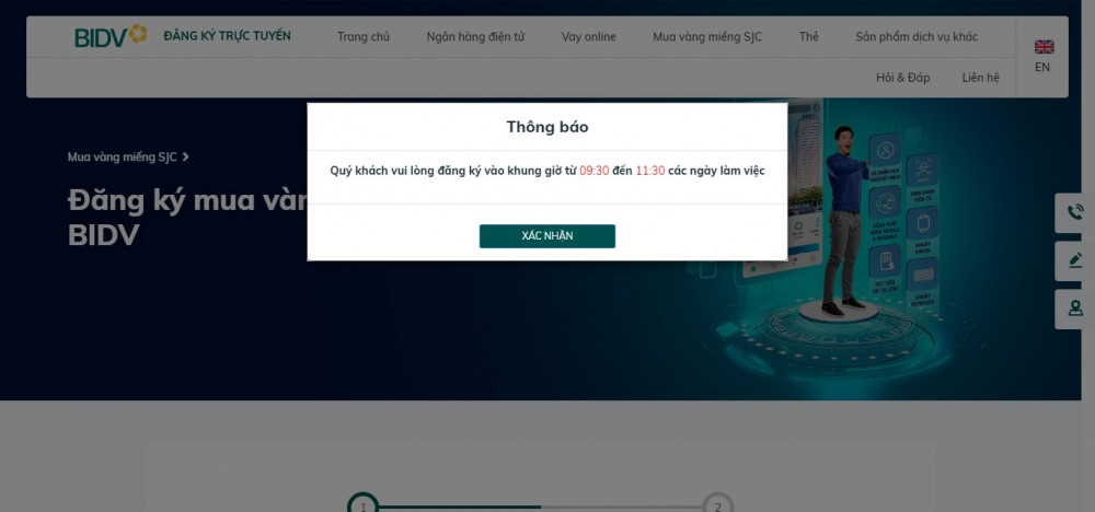 BIDV triển khai đăng ký mua vàng SJC trực tuyến từ hôm nay (17/6)
