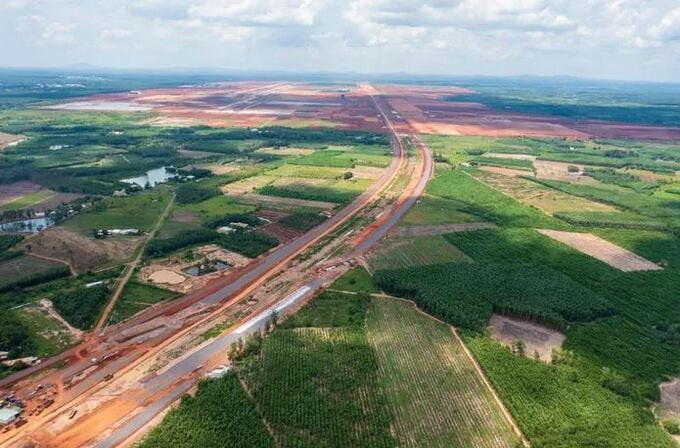 Tuyến T1 dài 4,3 km, kéo dài từ phía Tây sân bay Long Thành đến Quốc lộ 51. Ảnh: Internet
