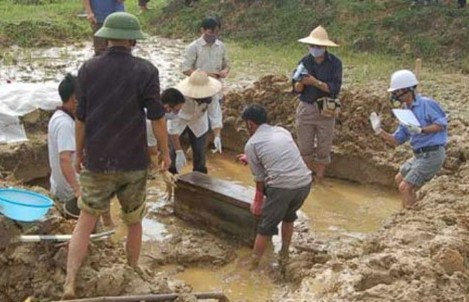 Trước khi được các nhà khoa học phát hiện, ngôi mộ cổ đã bị người dân địa phương đào lên. Ảnh minh họa