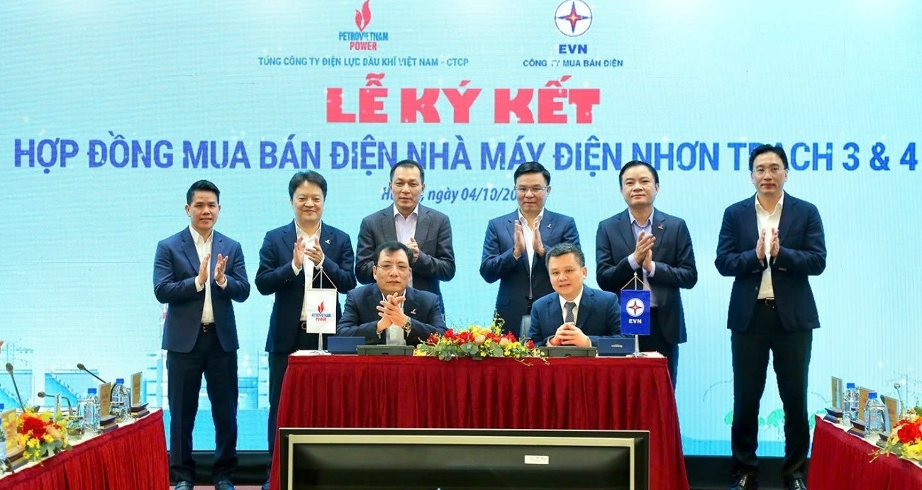 Ký kết Hợp đồng mua bán điện Nhà máy điện Nhơn Trạch 3, 4
