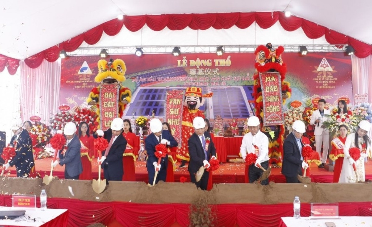 Thái Bình khởi công dự án nhà máy sợi gai hơn 51 triệu USD, tạo cơ hội việc làm cho 800 lao động