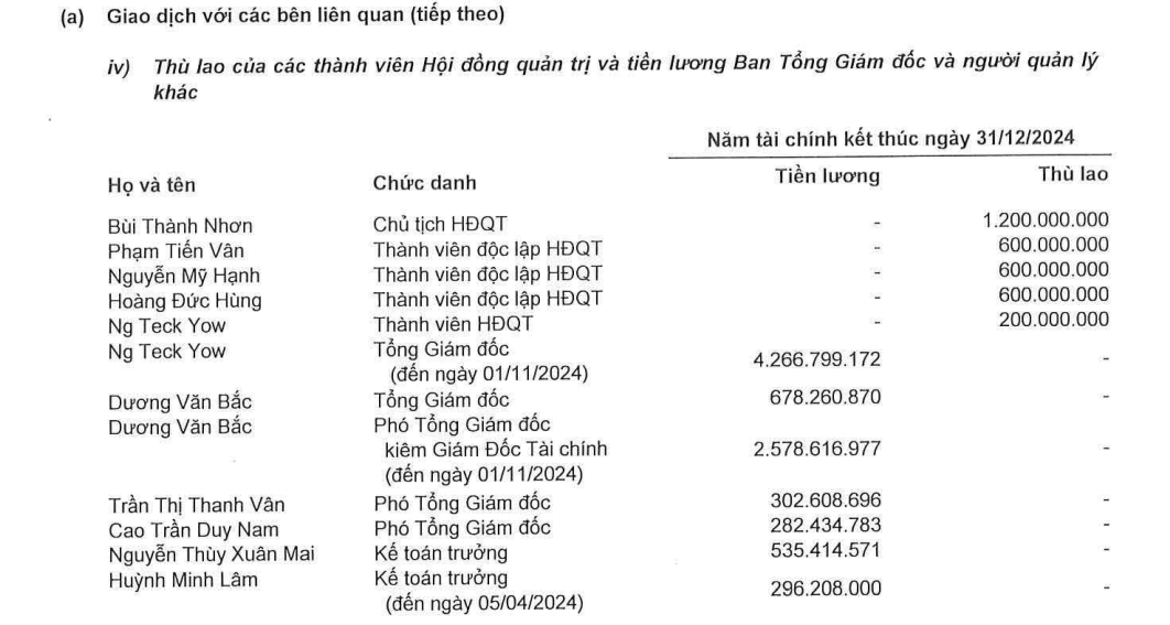 Novaland (NVL) báo lỗ kỷ lục 4.300 tỷ, bất ngờ với mức lương lãnh đạo thực nhận