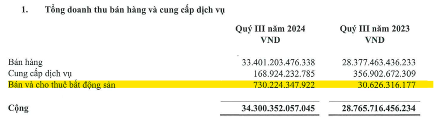 Thắng lớn nhờ luyện thép và làm nông nghiệp, Hòa Phát (HPG) cũng mát tay với bất động sản, biên lãi gộp gấp 41 lần Novaland