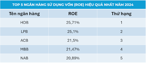 Thấy gì từ chiến lược của Top 5 ngân hàng kinh doanh hiệu quả nhất năm 2024?