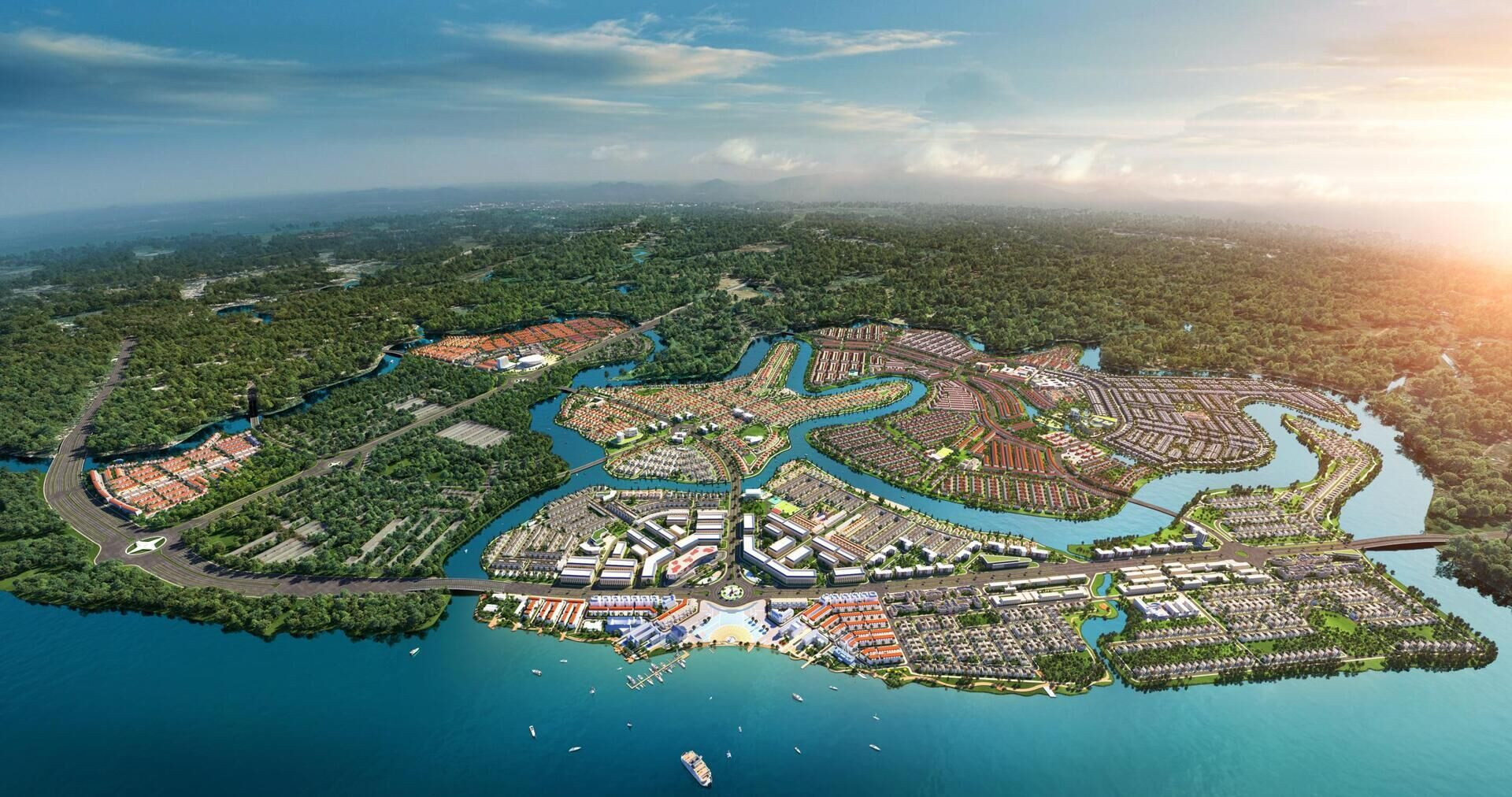 Bối cảnh 3D dự án Aqua City, tỉnh Đồng Nai