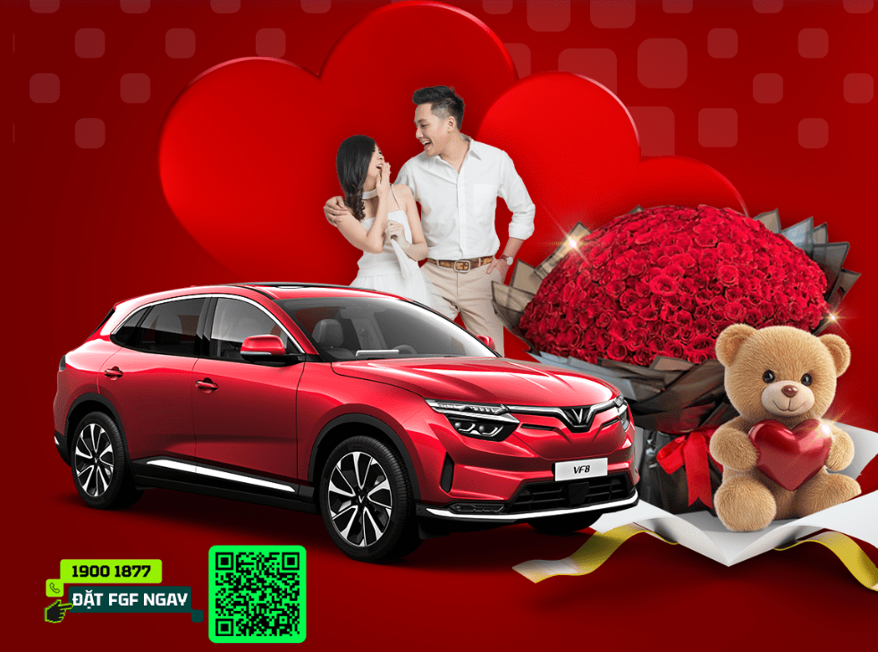 FGF của tỷ phú Phạm Nhật Vượng ra mắt dịch vụ thuê xe Valentine 'sang chảnh': Tài xế riêng, gói trang trí tiền triệu