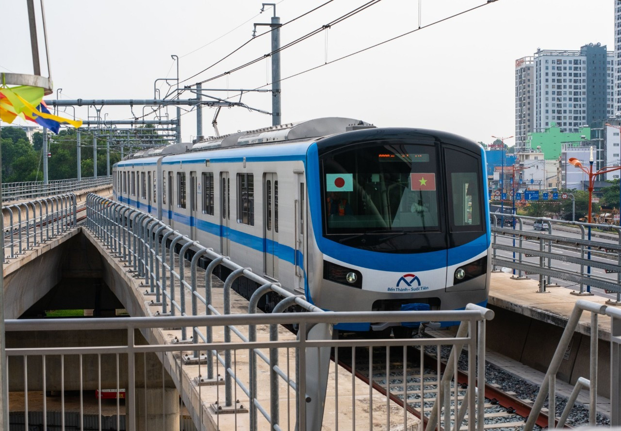 Tuyến Metro số 1 TP. HCM. Nguồn ảnh: Báo Lao động