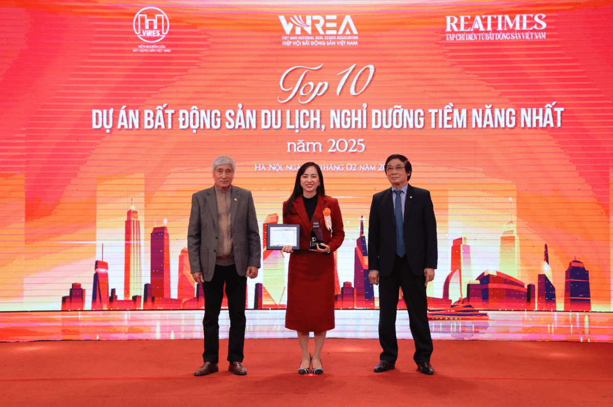 Sun Urban City Hà Nam được vinh danh 'Dự án BĐS du lịch, nghỉ dưỡng tiềm năng nhất năm 2025'