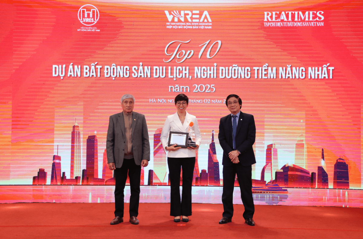 Sun Urban City Hà Nam được vinh danh 'Dự án BĐS du lịch, nghỉ dưỡng tiềm năng nhất năm 2025'