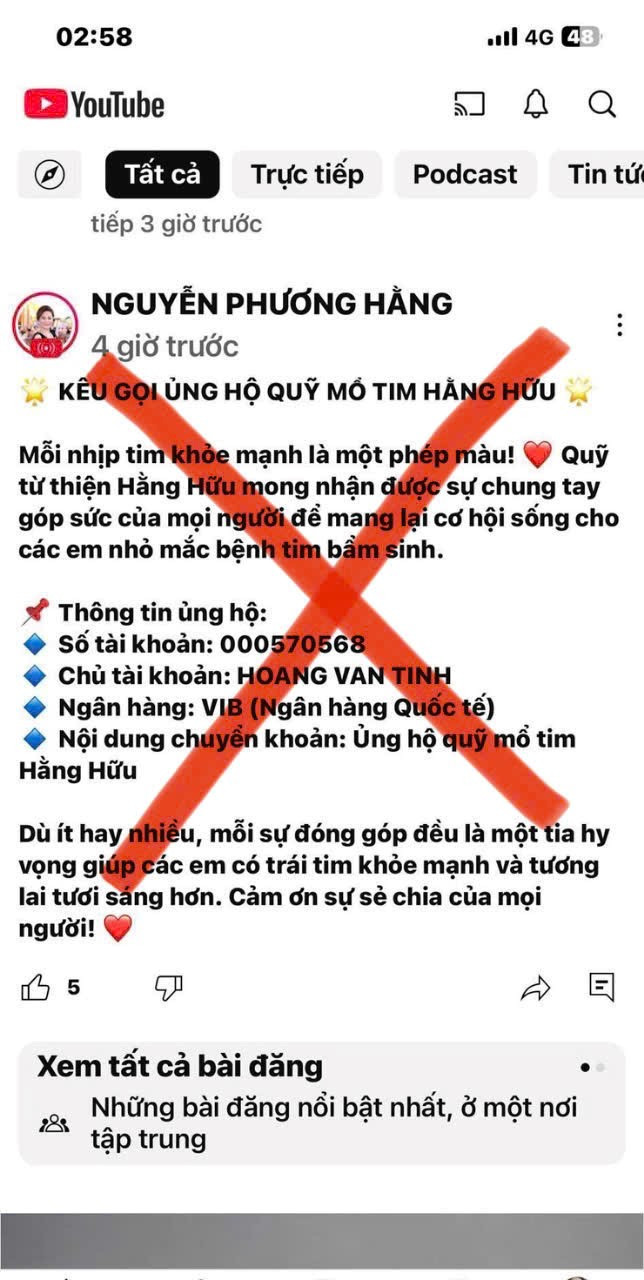 Quỹ từ thiện của vợ chồng bà Nguyễn Phương Hằng chính thức lên tiếng, khẳng định ‘không kêu gọi ủng hộ’ - ảnh 2