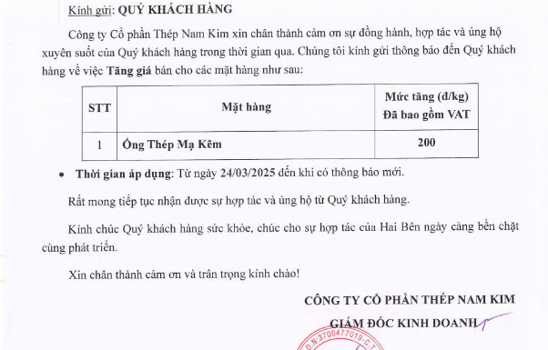 Cuối tuần, nhiều doanh nghiệp bất ngờ báo tăng giá thép