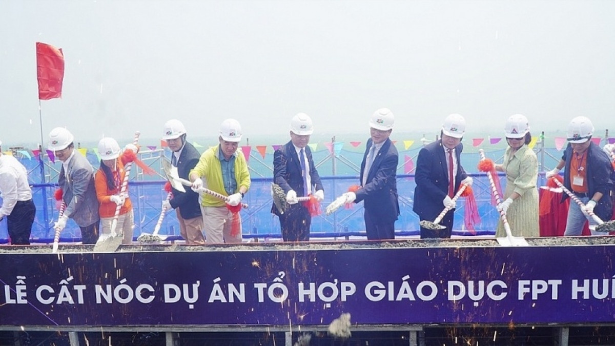 FPT cất nóc dự án tổ hợp giáo dục gần 87.000m2 tại thành phố trực thuộc Trung ương lớn nhất Việt Nam