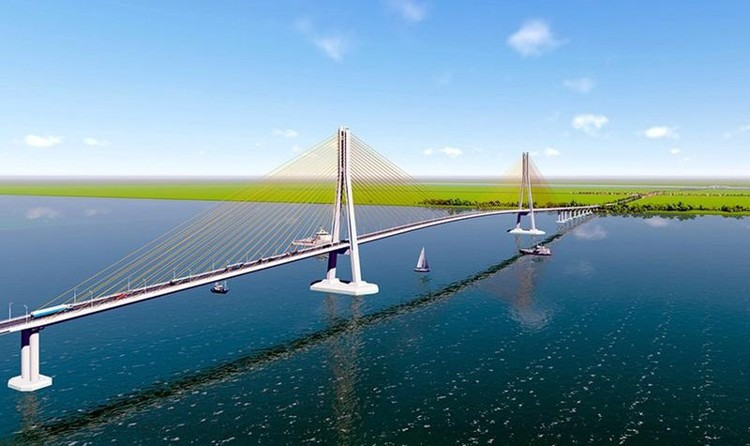 Vài ngày nữa, hoàn thành cây cầu vượt sông 8.000 tỷ xoá bỏ toàn bộ các bến phà lâu đời, nối thông ĐBSCL và TP. HCM- Ảnh 1. Vài ngày nữa, hoàn thành cây cầu vượt sông 8.000 tỷ xoá bỏ toàn bộ các bến phà lâu đời, nối thông ĐBSCL và TP. HCM- Ảnh 1.