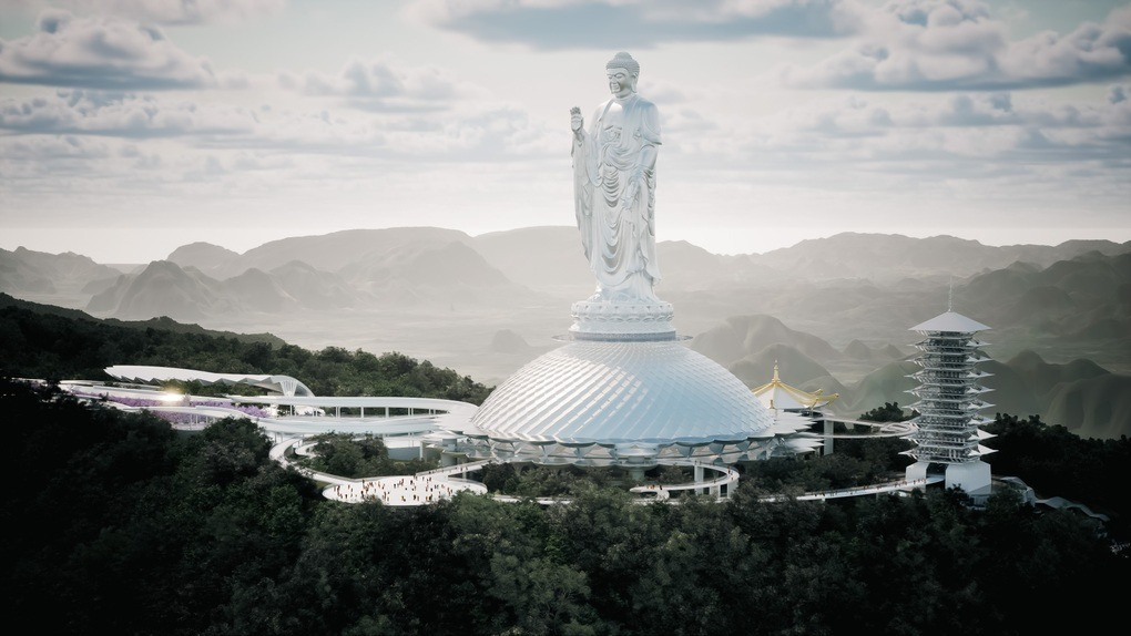 Chỉ 2 năm nữa, Việt Nam sẽ có tôn tượng Phật cao nhất thế giới: Vị trí phong thủy vượng khí bên trong khu du lịch tâm linh hơn 350ha- Ảnh 2. Chỉ 2 năm nữa, Việt Nam sẽ có tôn tượng Phật cao nhất thế giới: Vị trí phong thủy vượng khí bên trong khu du lịch tâm linh hơn 350ha- Ảnh 2.