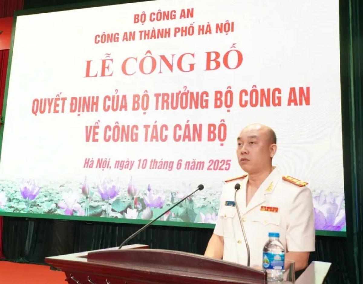 Đại tá Nguyễn Đức Long được bổ nhiệm giữ chức Phó Giám đốc Công an Hà Nội