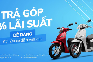 Mua xe máy điện VinFast trả góp với lãi xuất 0%