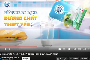 Quảng cáo "lố" của nhãn sữa Dutch Lady