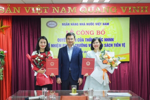 Thống đốc NHNN bổ nhiệm 2 Phó Vụ trưởng Vụ chính sách tiền tệ