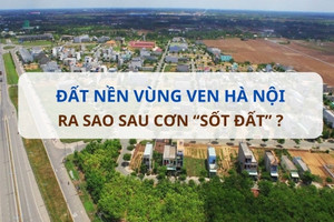 Sau cơn 'sốt đất' vùng ven Hà Nội: Giá đất nền tăng nhiệt, giao dịch trầm lắng