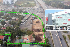 GPMB để đấu giá khu đất 'vàng' 1,35ha đối diện Aeon Mall đầu tiên của Hà Nội