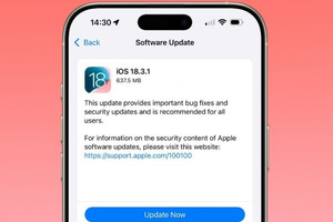 Apple tung bản vá quan trọng, người dùng iPhone cần cập nhật ngay iOS 18.3.1 để tránh rủi ro