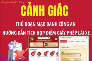 Cảnh báo lừa đảo giả danh Công an hướng dẫn tích hợp điểm giấy phép lái xe