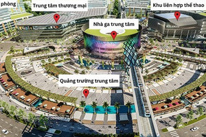 Cận cảnh vòng xoay rộng gấp 10 sân Mỹ Đình, chứa ga metro tại tỉnh giàu nhất Việt Nam