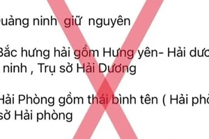 Cảnh báo thông tin sai sự thật việc sáp nhập các tỉnh, thành