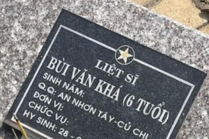 Bộ Nội vụ lên tiếng về thông tin 'liệt sĩ 6 tuổi ở địa đạo Củ Chi'