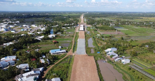 Bất ngờ tốc độ giải phóng mặt bằng cao tốc Châu Đốc, Cần Thơ, Sóc Trăng vượt tiến độ 3 tháng