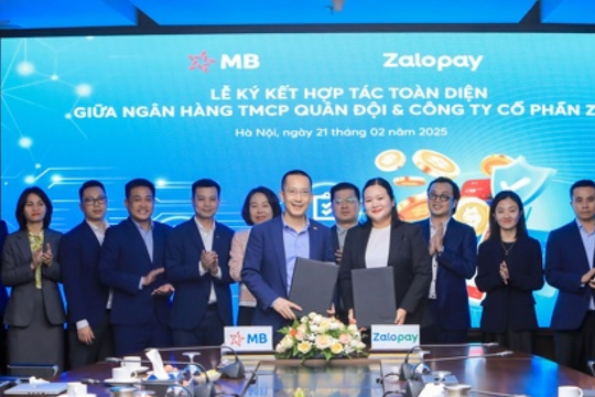 MBBank 'bắt tay' Zalopay mở rộng hệ sinh thái số