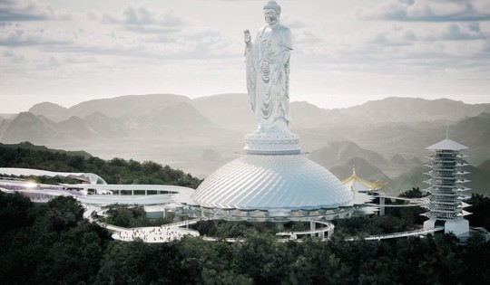 Chỉ 2 năm nữa, Việt Nam sẽ có tôn tượng Phật cao nhất thế giới: Vị trí phong thủy vượng khí bên trong khu du lịch tâm linh hơn 350ha